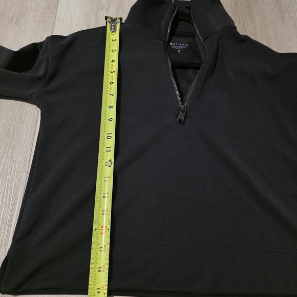Athleta Black 1/4 Zip Up Jacket Xs - Picture 5 of 7